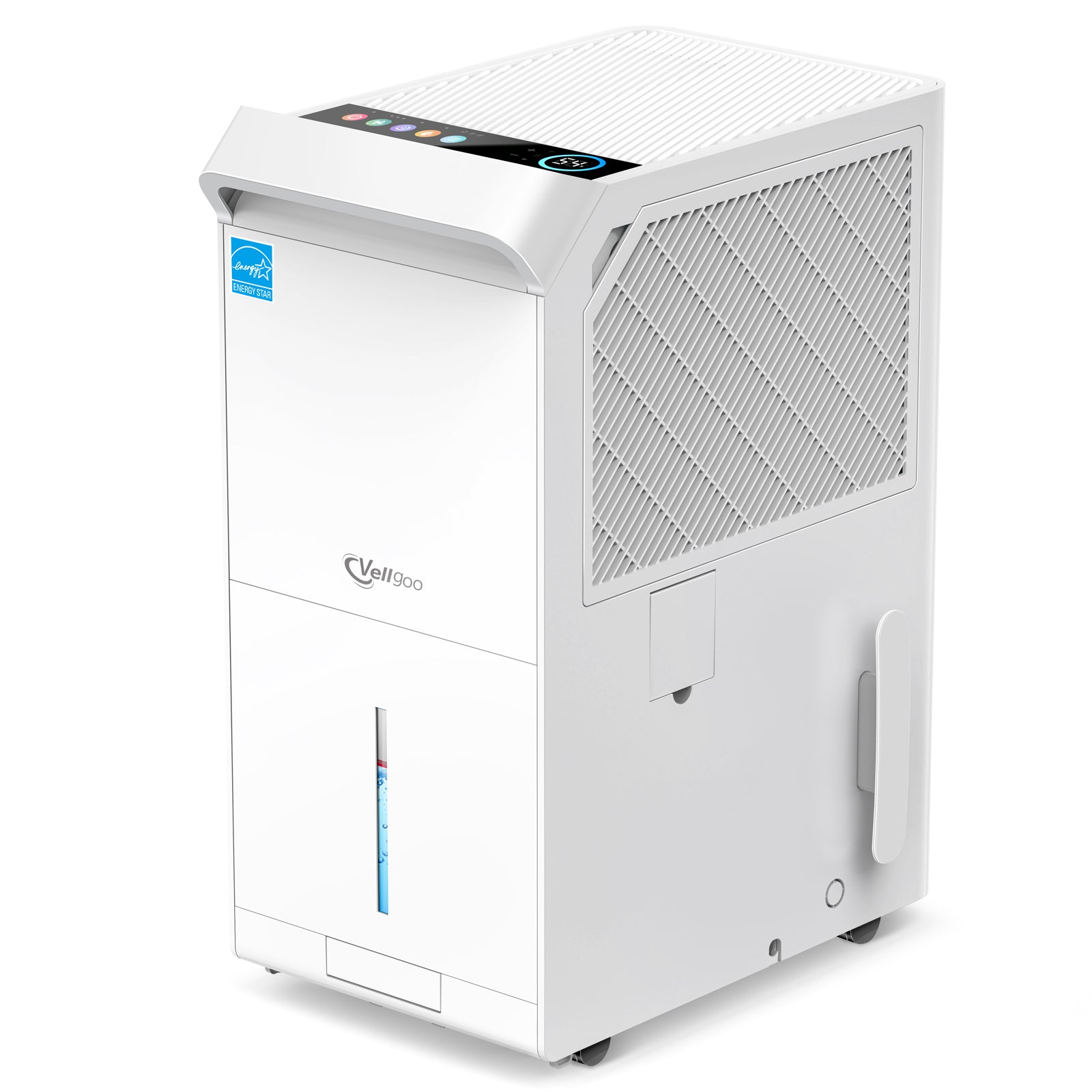 Vellgoo 140 Pints Energy Star Most Efficient 2025 Dehumidifier with Drain Hose( 6,000 Sq.Ft) for Large Room, Garage