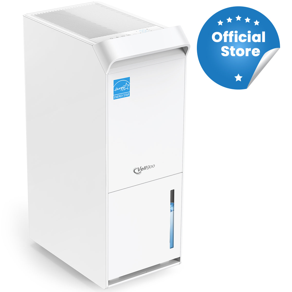 Vellgoo 100 Pints Energy Star Dehumidifier for Basement with Drain Hose(5,000 Sq.Ft ) for Home