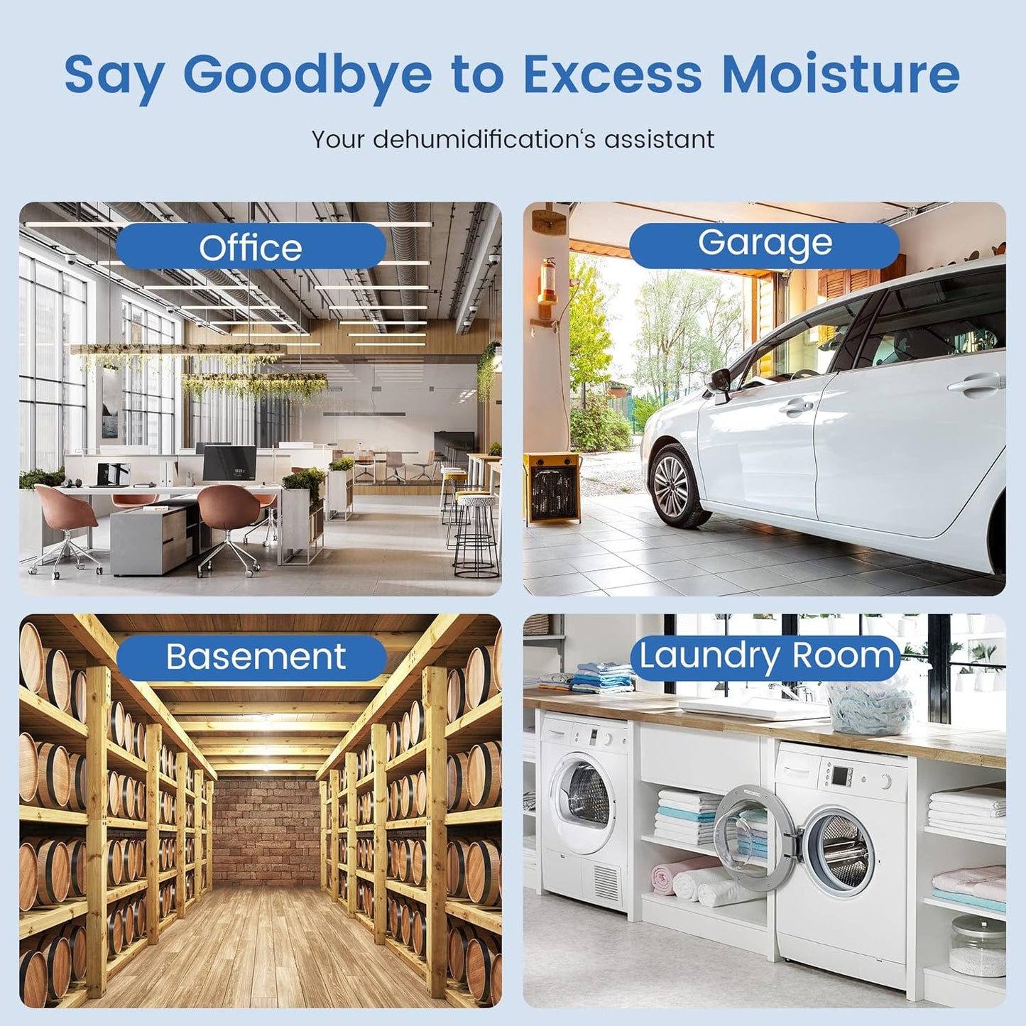 Vellgoo 35 Pints Energy Star Dehumidifier for Basement with Drain Hose(3,500 Sq.Ft ) for Home